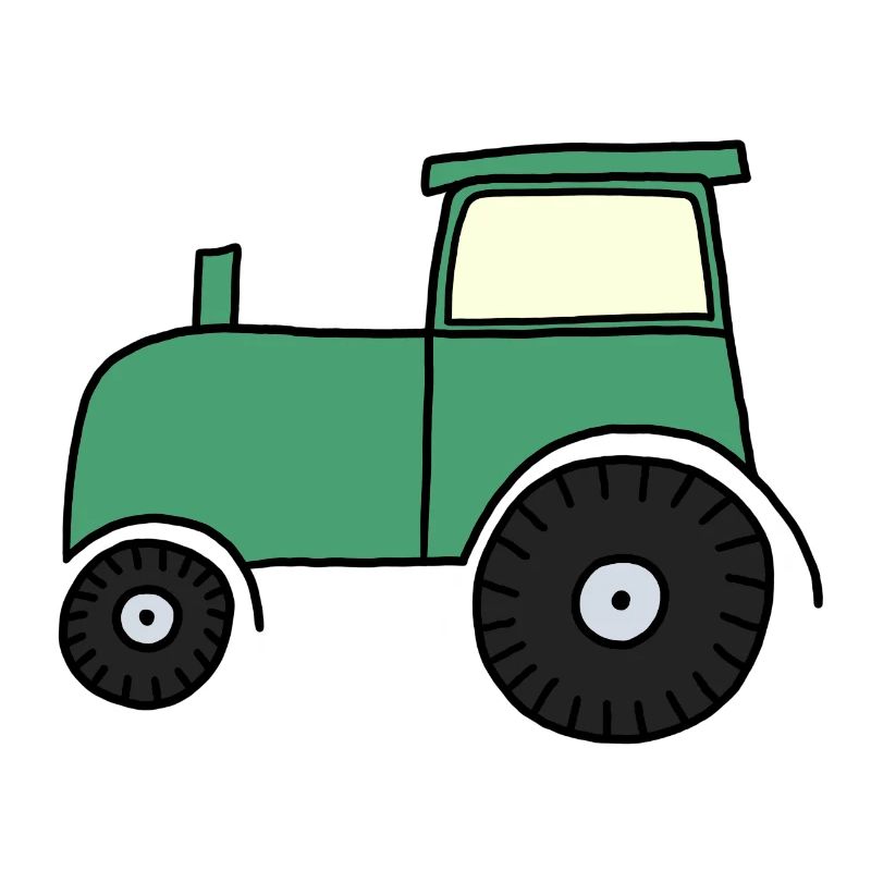 Gezeichneter Traktor