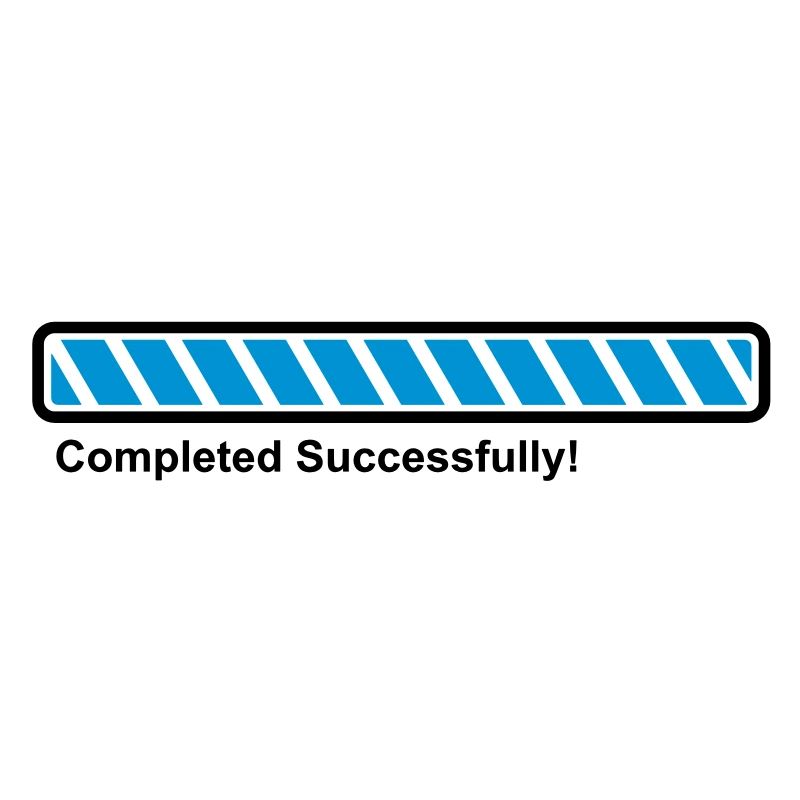 Progress Bar - 100% loaded - finished!