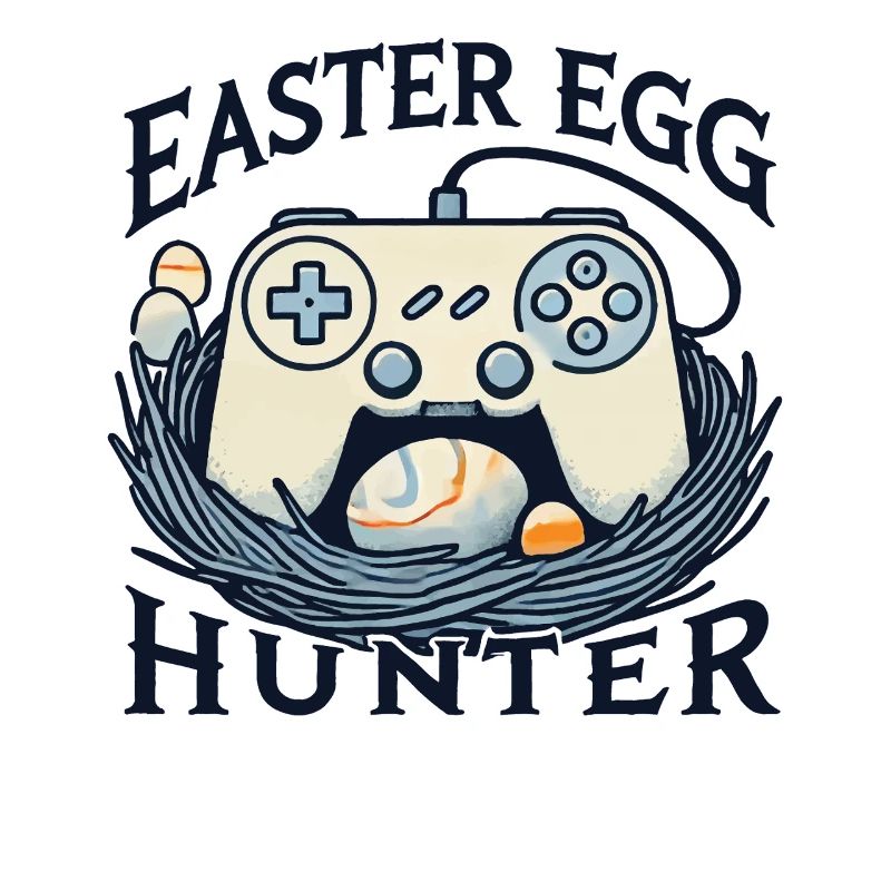 Easter Egg Hunter Gaming Controller Art