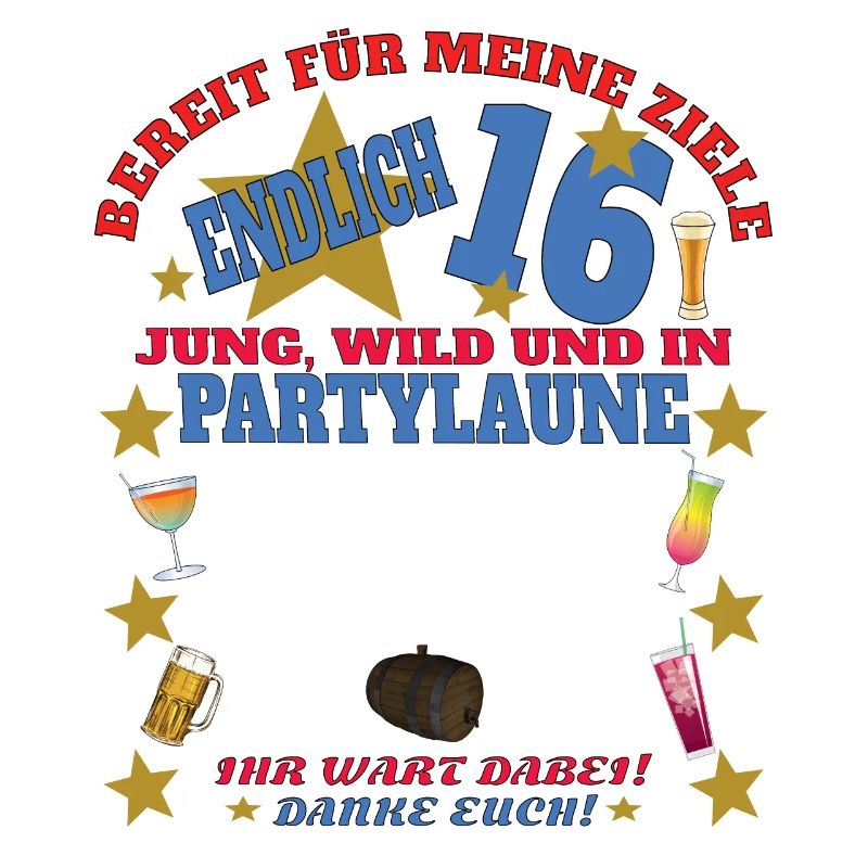16. Geburtstag Mädchen & Junge Gästebuch