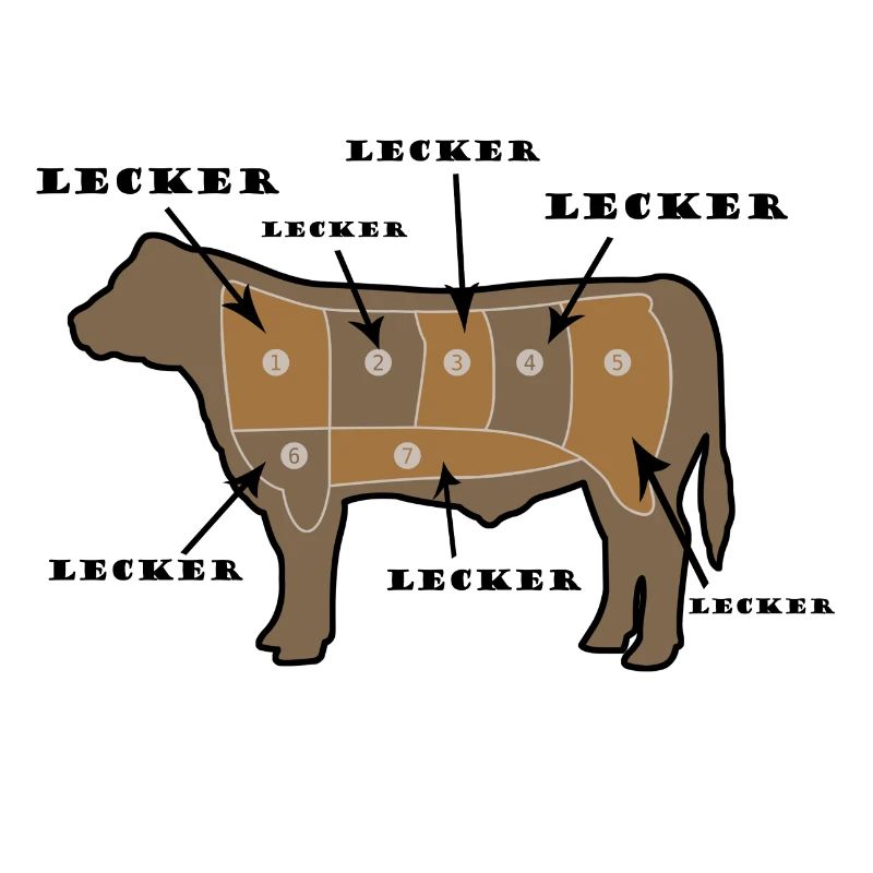 Lecker Kuh! Lustige Geschenkidee mit Kuh.
