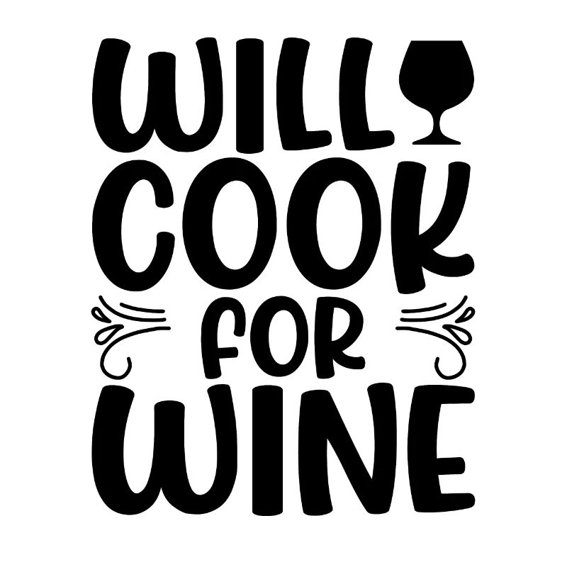 We cook for wine