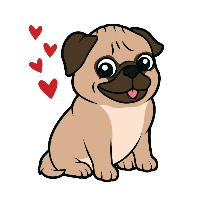 petit doux bébé pug pug mops