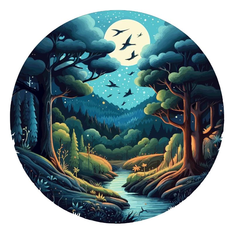 Forest at night
