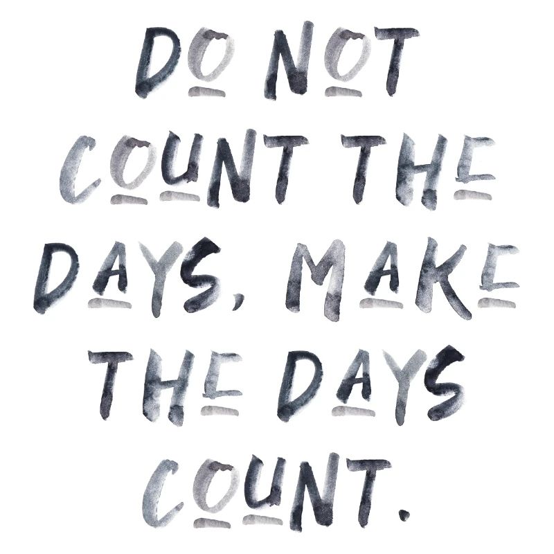 citations devis compter les jours motivation inspiration