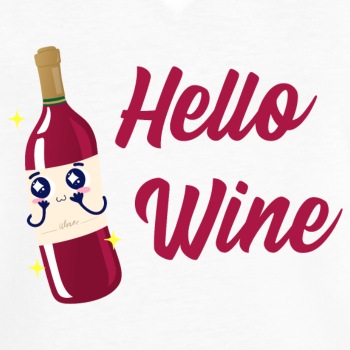 Hello wine - Vintage T-shirt for women