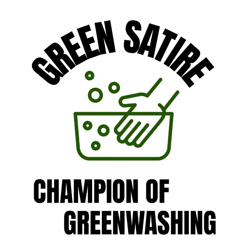 Satire verte - Championne de l’écoblanchiment