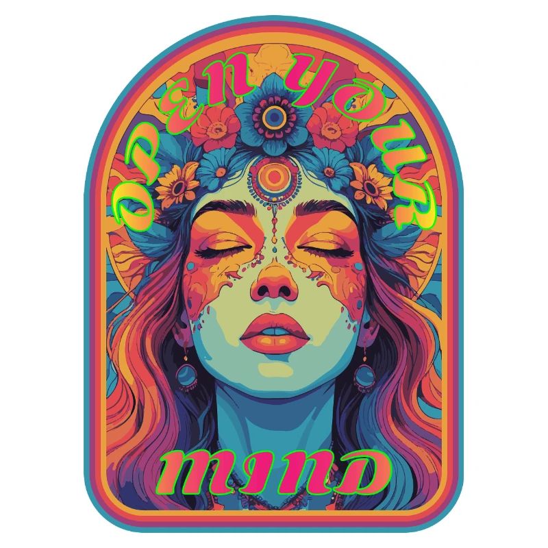 Kandi EDM Open Your Mind Psychedelische Blüte