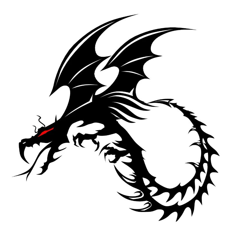 dragon tribal tatouage forme 2004 x