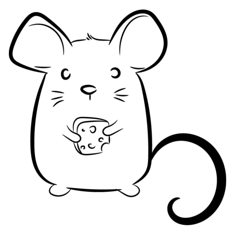 Maus mit Käse