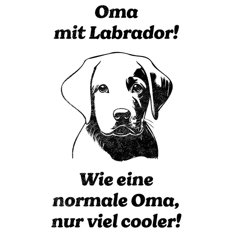 Oma mit Labrador