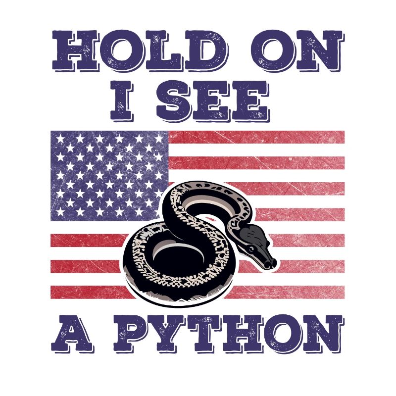 Python Amerikanische Flagge Lustiges Original-Geschenk