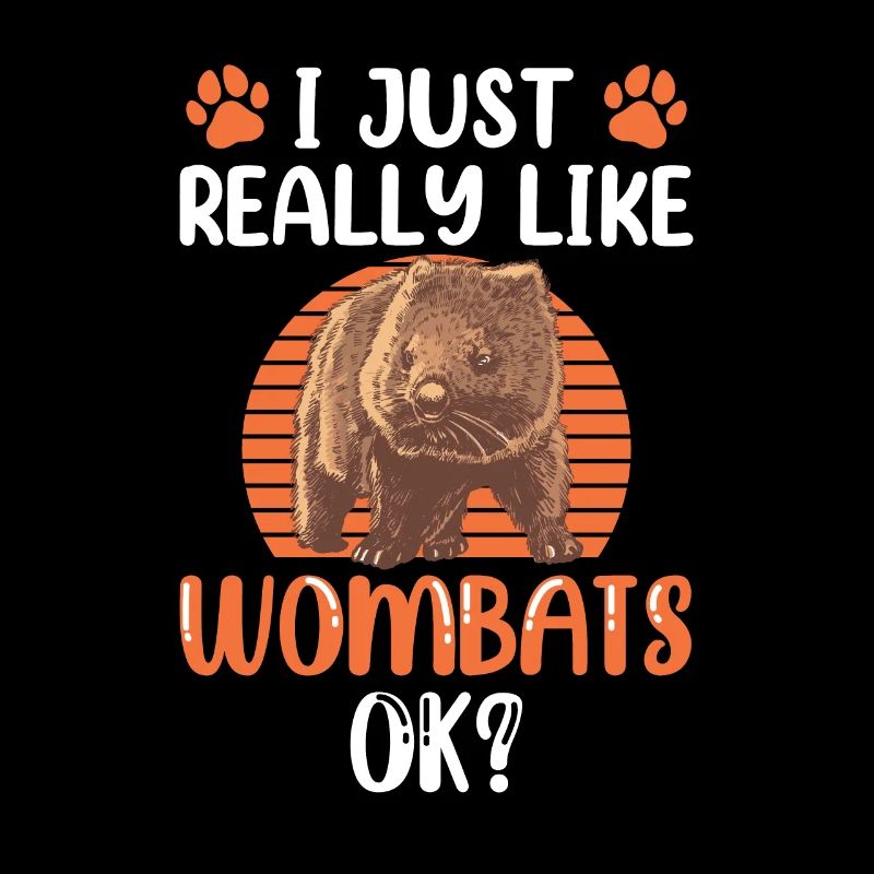 Ich mag einfach Wombat Australien Beuteltier