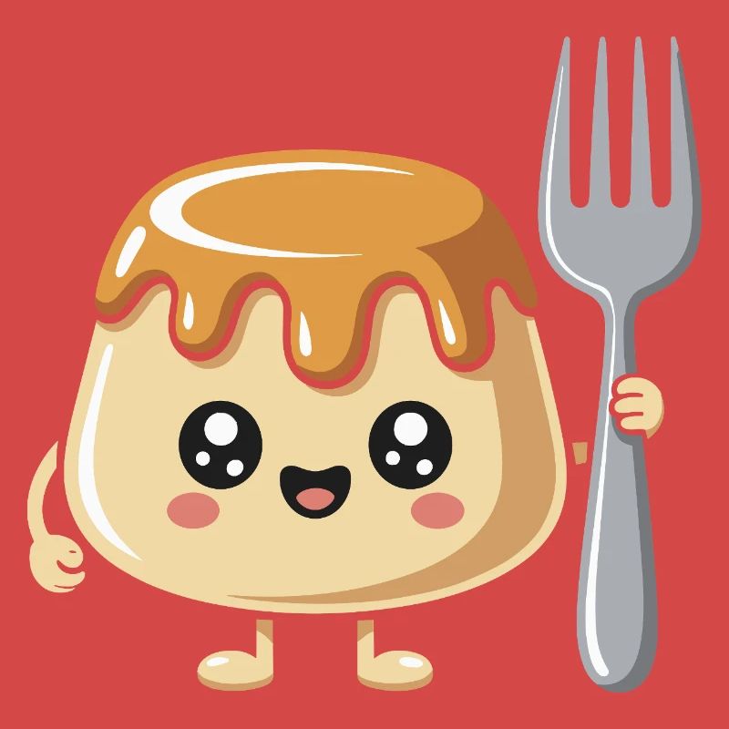 Pudding Mit Gabel