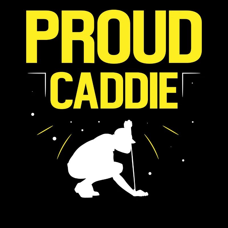 Stolzer Caddie Golfer Golf Beruf Golfen