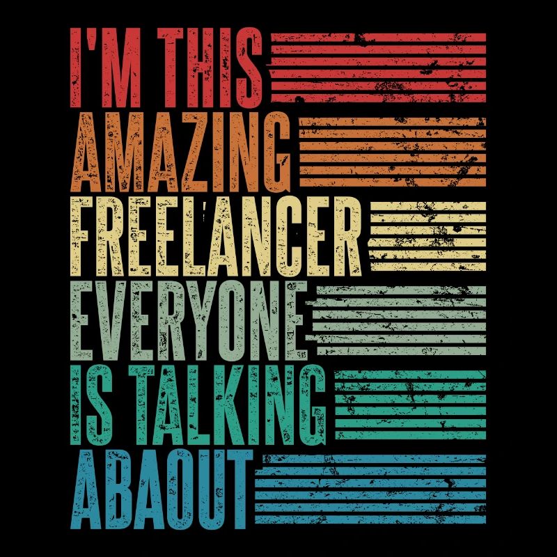 Vintage Freelancer Freelancerin Geschenk Retro