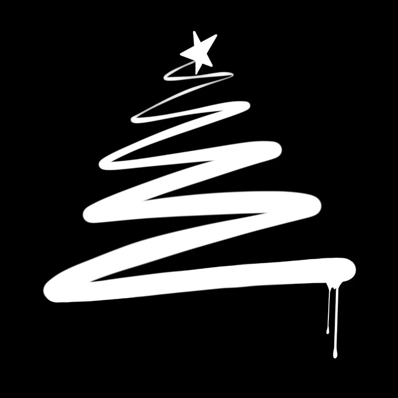 arbre de Noël arbre de Noël graffiti