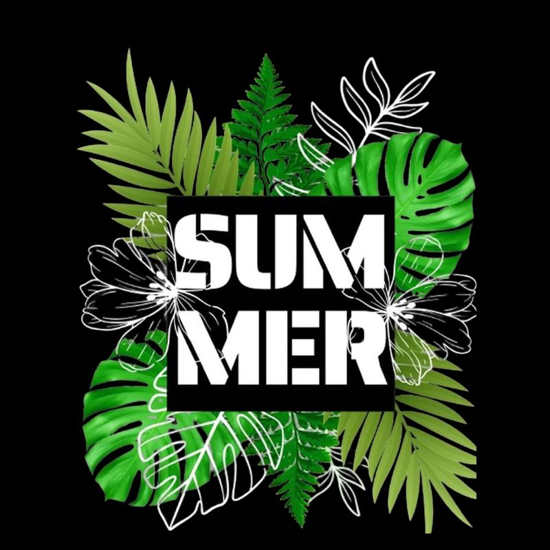 Summer Plants Palm Leaves
