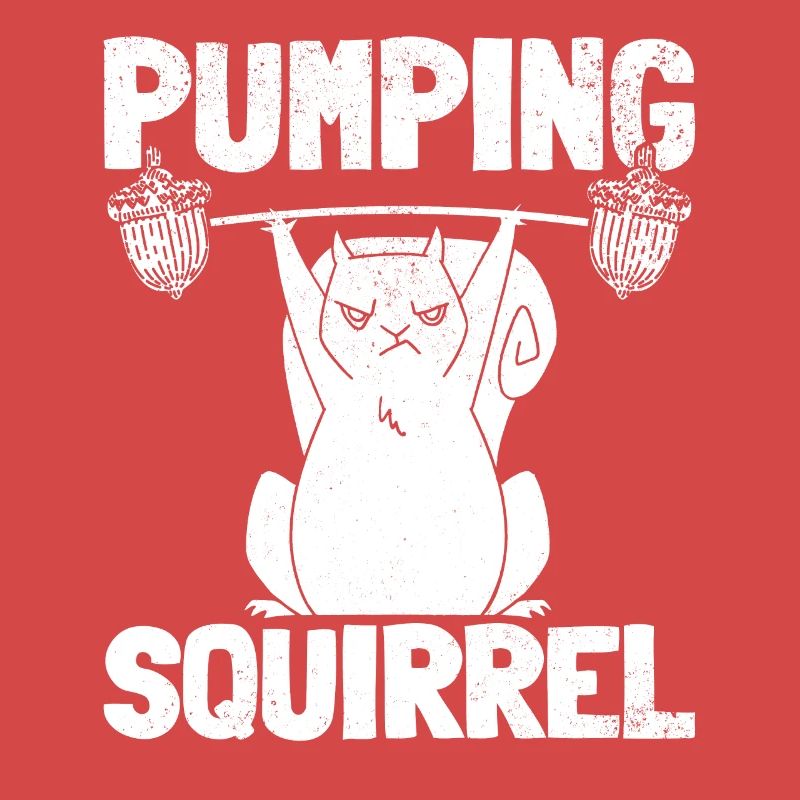 Pumpendes Eichhörnchen Powerlifting Eichhörnchen