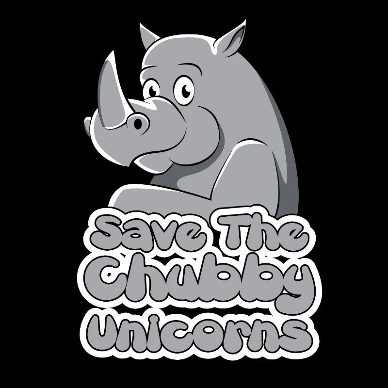 Nashorn Rhinozeros Rhino Chubby Einhorn Geschenk