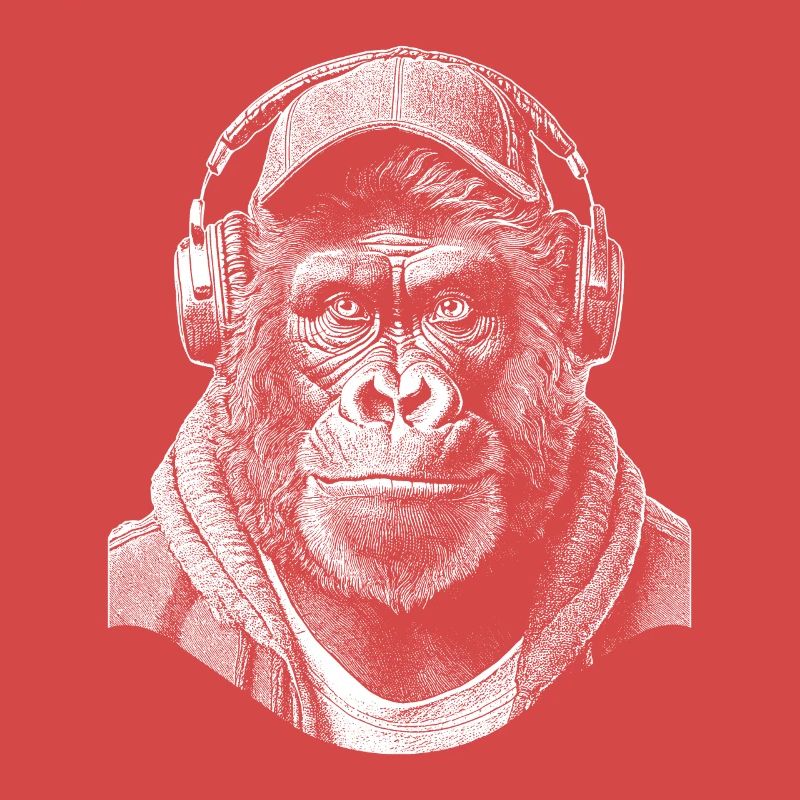Chemise Gorilla Monkey DJ