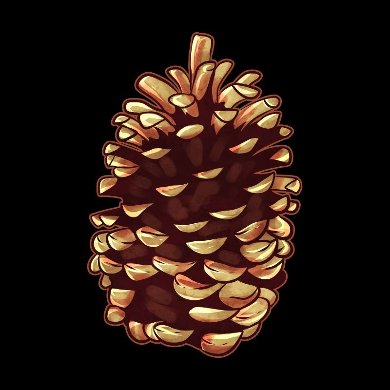 Fir Cone Or Pine Cone Autumn And Christmas