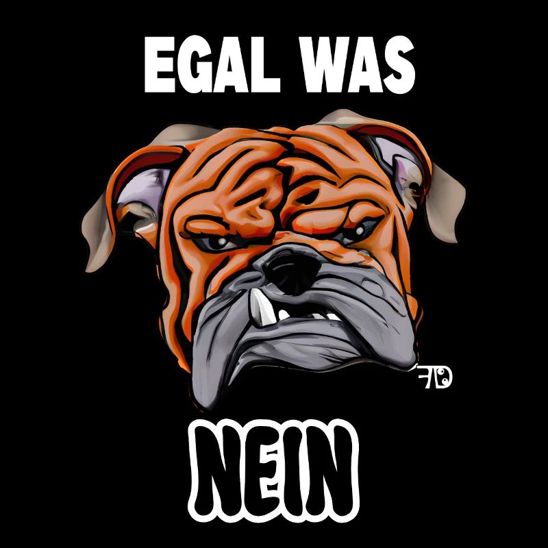 egal was. Nein! süßes Bulldoggen