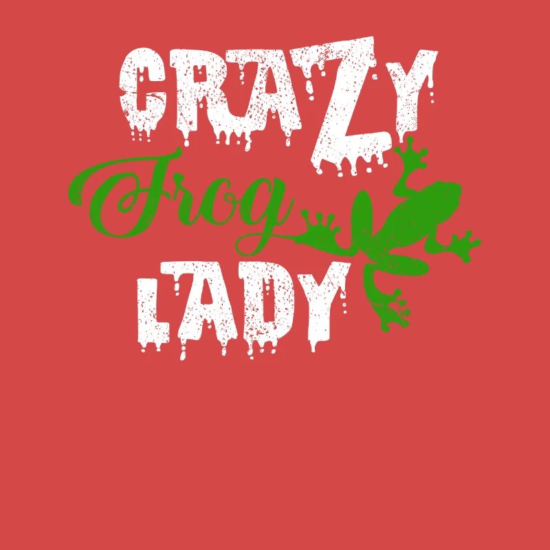 Crazy Frog Lady Cool Frösche Statement Geschenk