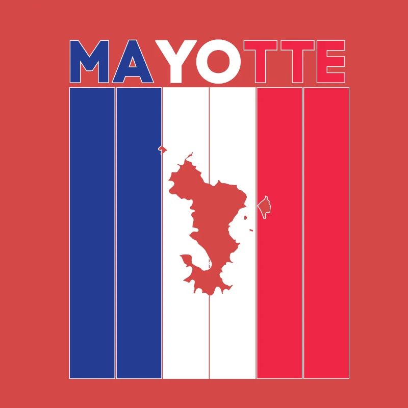 Drapeau et frontière nationale de Mayotte