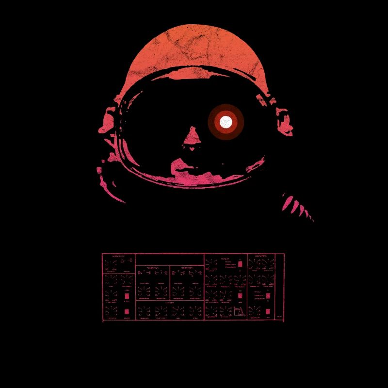Synthwave Retrowave Aesthetic Vintage Astronaute