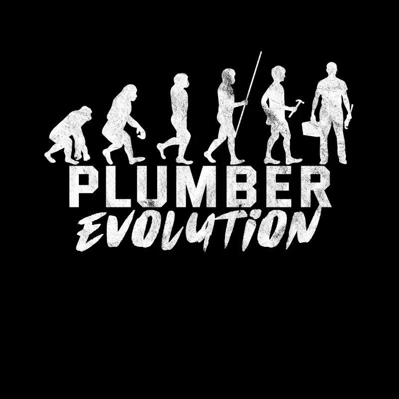 Klempner Evolution Sanitär Rohr Installateur Witz