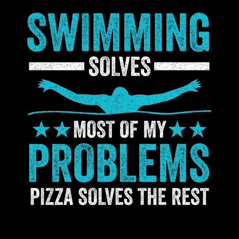 Schwimmen Pizza Schwimmer Geschenk
