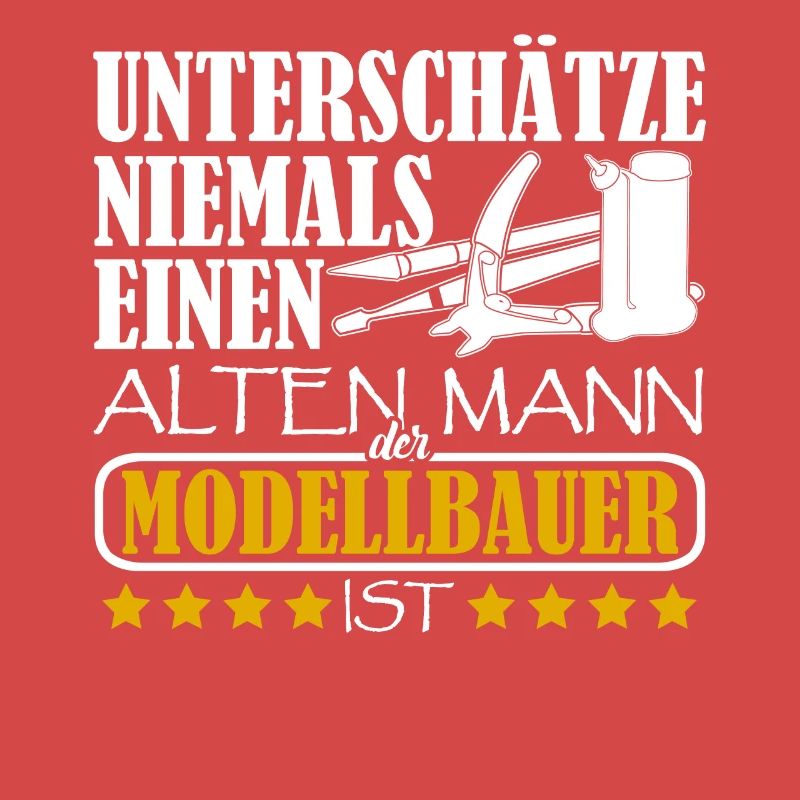 Modellbau Alter Mann Modellbauer