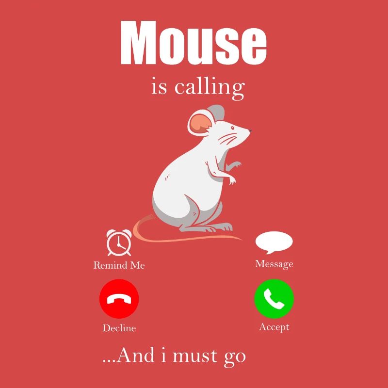 Maus Geschenk Mäuschen Kinder Herren Mouse Rat