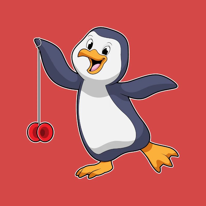 Pinguin mit Jojo