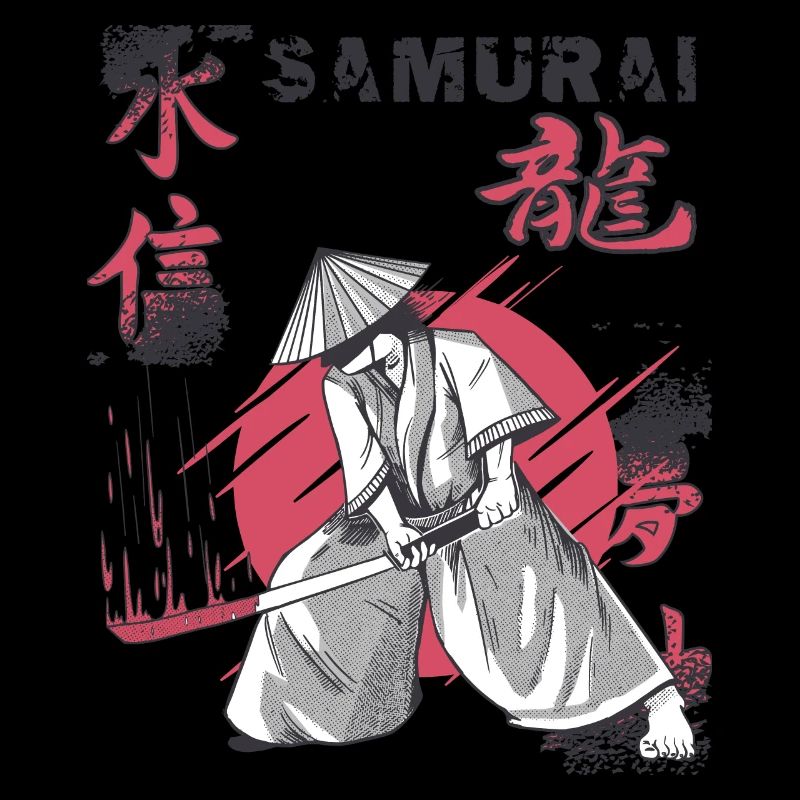 Samouraï Katana Épée Tache de sang Guerre japonaise