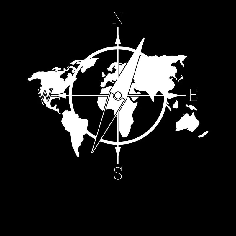 World Map Compass World Maps