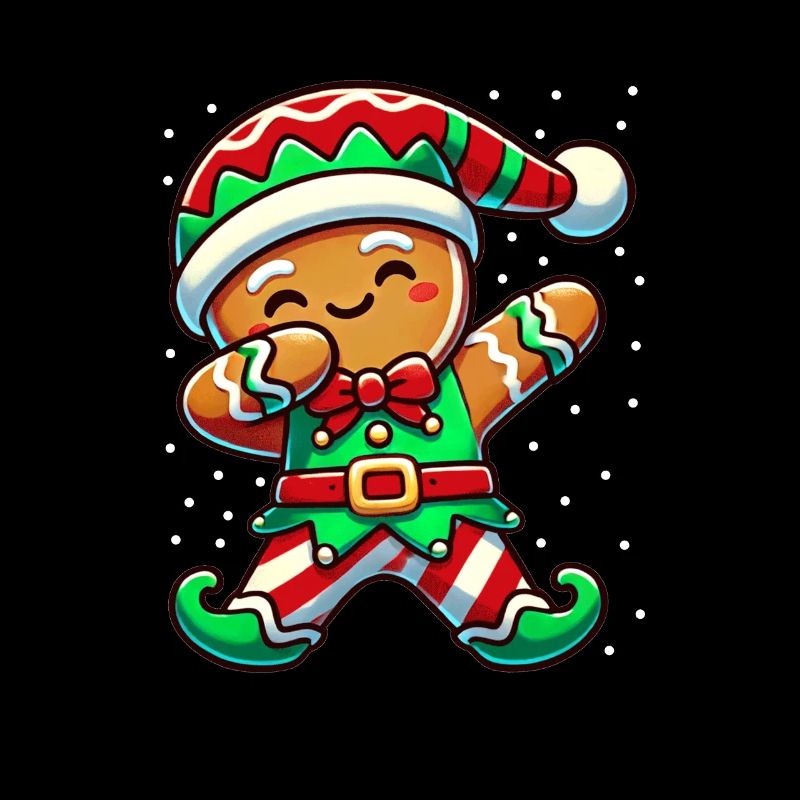 Weihnachten Pfefferkuchenmann Elf Lustiger