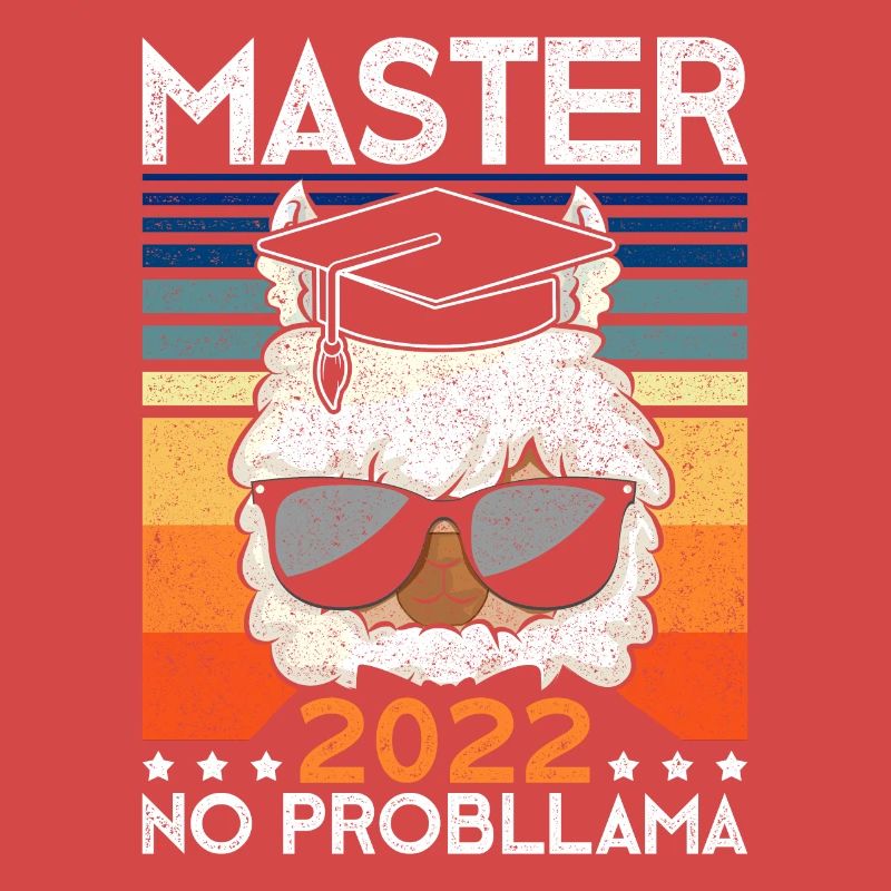 Vintage Master 2022 No Probllama Saying Master