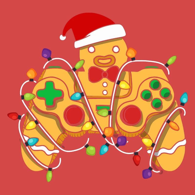 Christmas Gaming Controller Gingerbread