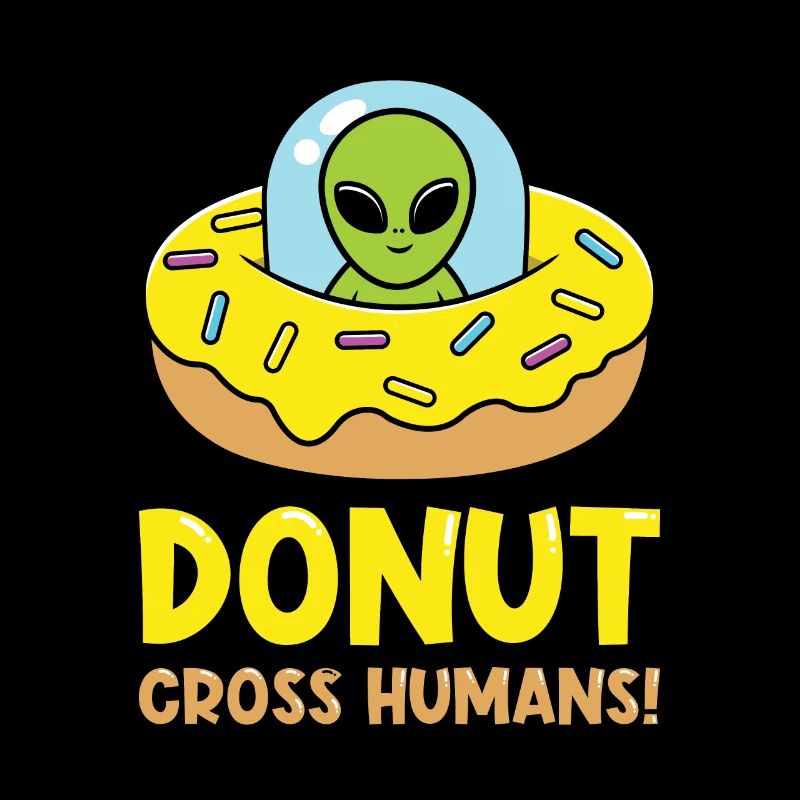 Alien Donut UFO Mignon Alien Head Aliens