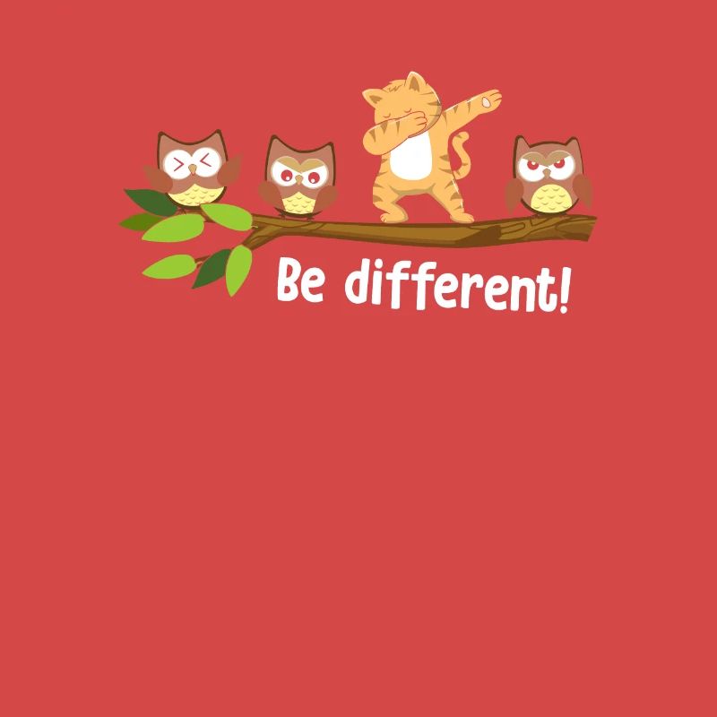 Be Different Dabbing Cat