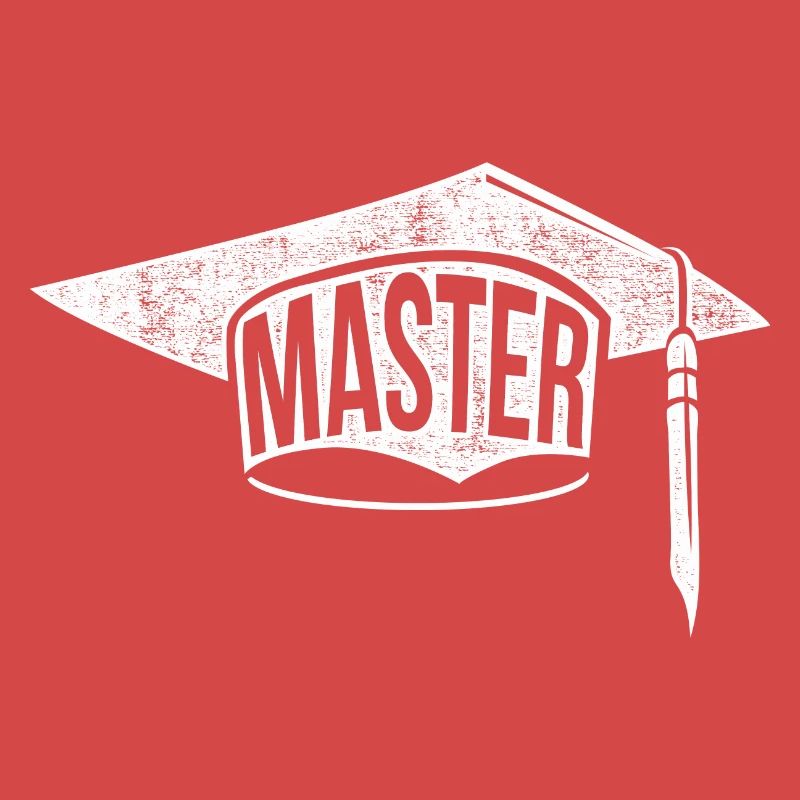 Master Abschluss Geschenk Spruch Master Hut