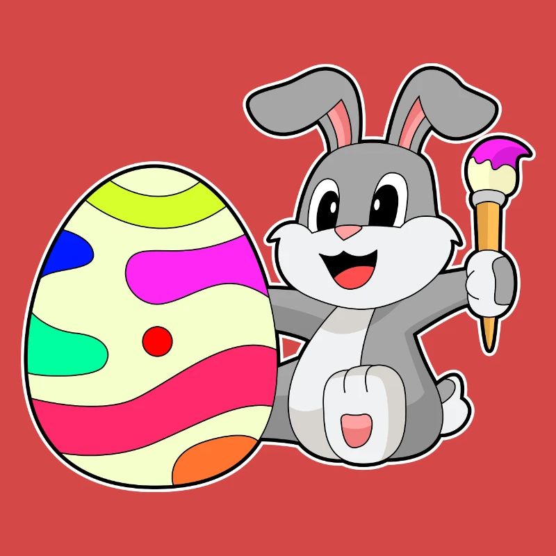 Bunny Easter Easter Egg Painting