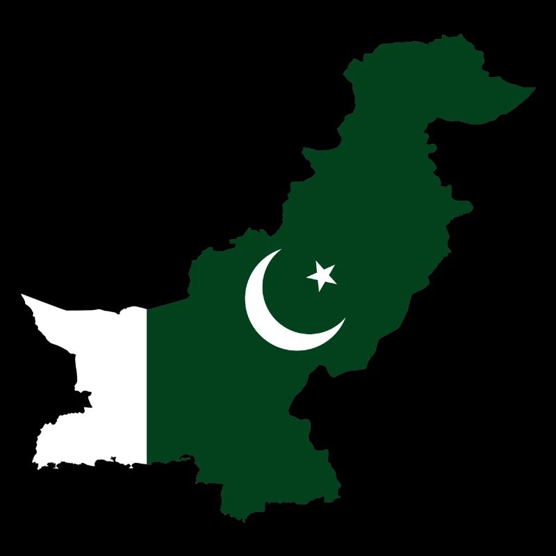 Drapeau pakistan carte drapeau
