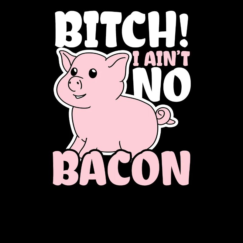 Ich bin veganes Schwein, das ich kein Speck-Geschenk bin