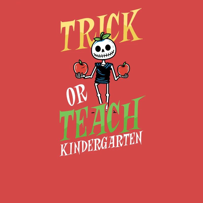 Kindergärtnerin Trick Oder Teach Skeleton