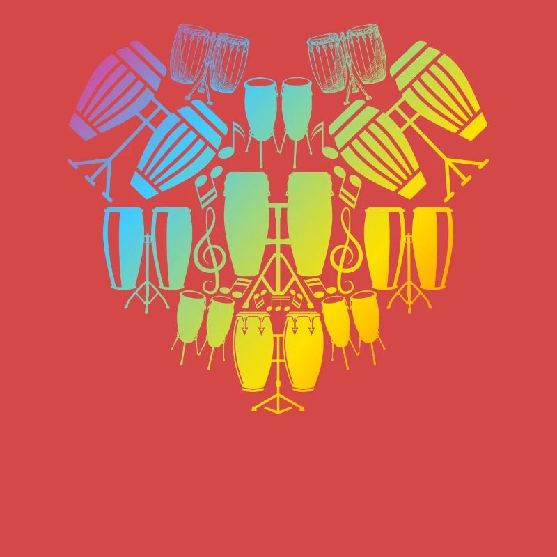 Batteur de Conga jouant de Conga Instruments Tambour de Conga