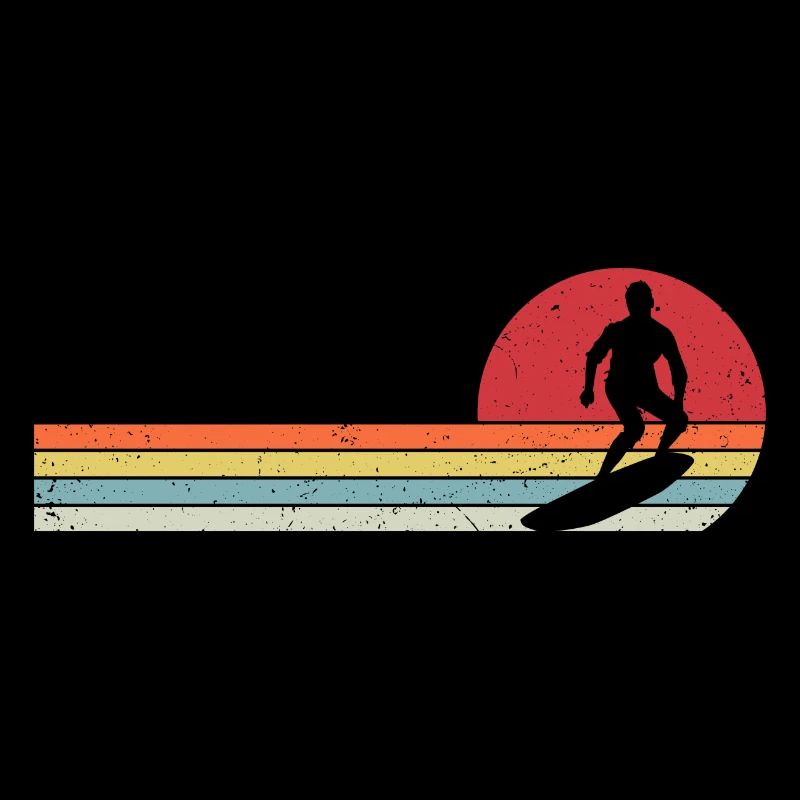 Retro Surf Surfen Surfer