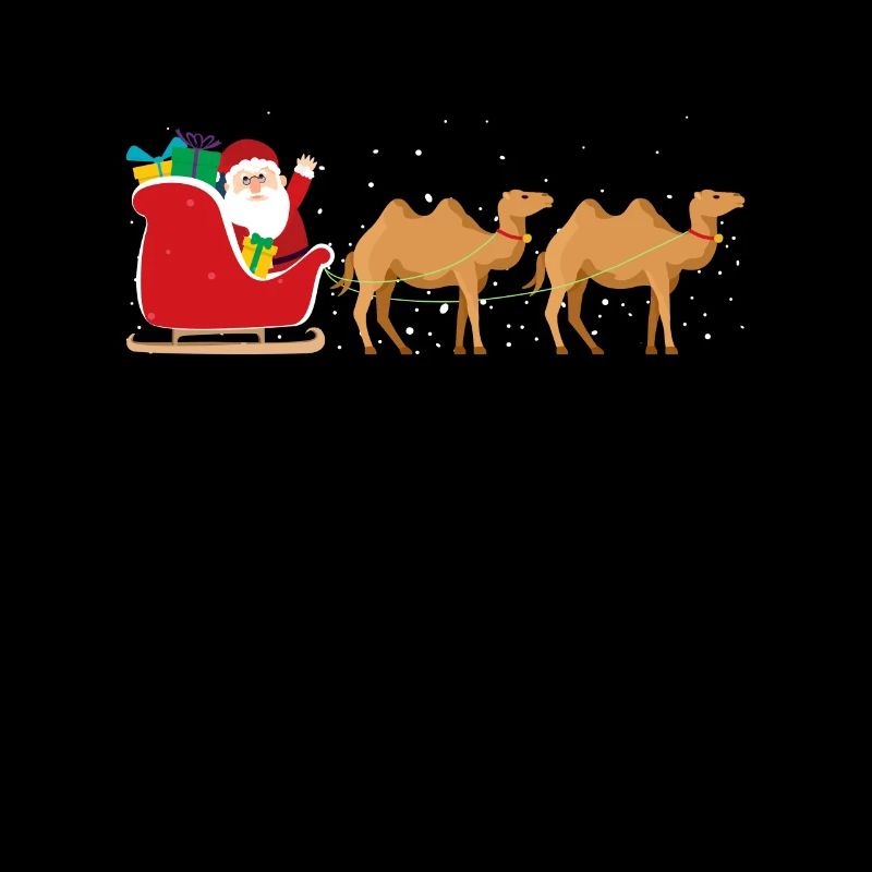 Kamel-Weihnachtsmann-Schlitten - Lustige